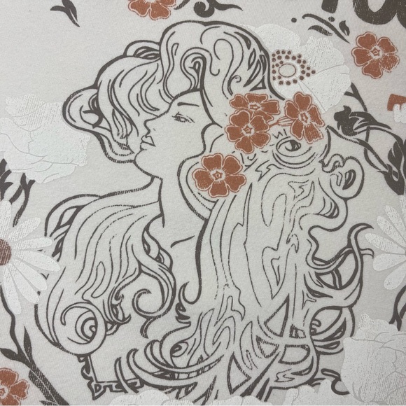 Woodstock l XL Hippies Welcome Novelty Graphic Festival Woman Hair Crop Tank Top - Picture 10 of 14